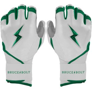 Chrome Series Long Cuff Batting Gloves - Green