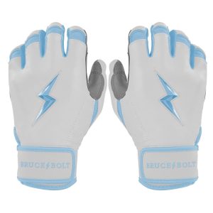 Chrome Series Short Cuff Batting Gloves - Baby Blue