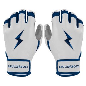 Chrome Series Short Cuff Batting Gloves - Navy