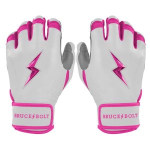 Chrome Series Short Cuff Batting Gloves - Pink